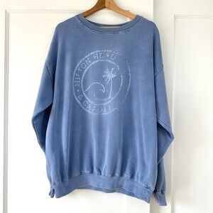 Vintage Comfortex USA Hilton Head SC Sweatshirt XL Faded Blue South Carolina